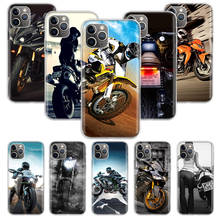 Funda de teléfono deportiva para motocicleta, carcasa trasera suave para Apple iphone 11, 13, 12 Pro, XS, Max, XR, X, 7, 8, 6, 6S Plus, 5, 5S, SE 2024 - compra barato