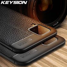 Keysion-capa à prova de choque para celulares samsung, feita em couro, silicone macio, capa traseira para galaxy a12, a42, a32, 5g e a02s, a01 core e a20s 2024 - compre barato