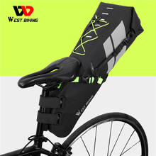 WEST BIKING 10L 17L Bicycle Saddle Bag Waterproof Reflective Cycling Seat Bags Trunk Pannier Foldable MTB Road Bike Accessories 2024 - buy cheap