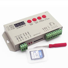 Controlador de led rgb com placa sd, suporte ws2801, lpd6803, ws2811, tm1804, tm1809, lpd8806, etc