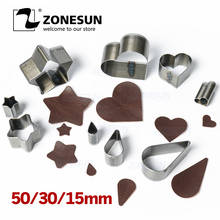 ZONESUN Full Steel Leather Cutting Die Steel Rule Die Heart Star Teardrop Mold Punching Clicker Die For Cutting Out Leather PVC 2024 - buy cheap