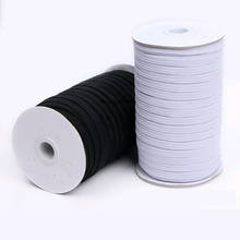 50Rolls 3/6/9/12mm Elastic Band Black White Elastic Cord Rope Ribbon Rubber Band For DIY Sewing Garment Accessories H77019 2024 - buy cheap