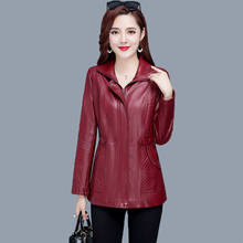 2022 Spring And Autumn New Women's Jackets Mid-Length Women's Leather Jackets Casual Wild Women Clothing 2024 - buy cheap