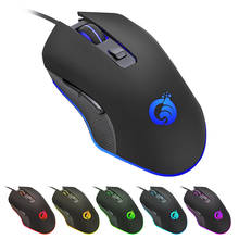 VODOOL Wired Mouse G70 USB Wired RGB Backlit Gaming Mouse 6 Button 3600DPI Optical Computer Mouse Gamer Mice for Home Office 2024 - buy cheap