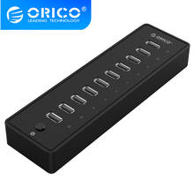 ORICO USB HUB 2.0 External 10 Port USB Splitter with  12V2.5A Power Adapter for Windows iMac Notebook Laptop HUB USB 2.0,P10-U2 2024 - buy cheap