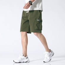 Shorts tipo cargo de algodão, respirável, leve, com bolsos, modelo japonês, para o verão, leve e respirável 2024 - compre barato