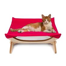 Гамак для кошек, лежак для маленьких собак, удобная складная подвесная спальная кровать, гамаки , подвесная полка для сидения, чехлы для кроватей, подушка 2024 - купить недорого