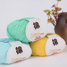 Newest 100% Cotton Yarn for Knitting Soft Combed Thread Crochet Yarn Hand Knitting Colorful Organic Yarn Umissy 2024 - buy cheap