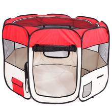 Portable Folding Pet Tent Dog Cat House Playpen for Puppy Pet Dog Octagon Cage For Cat Indoor Outdoor Large Small Dogs House 2024 - buy cheap