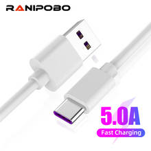 Ranipobo-Cable USB tipo C 5A, carga súper rápida para Huawei Mate30, P30 Lite, Mi 9 Xiaomi, Samsung S8, S9, S10 y Xiaomi 2024 - compra barato