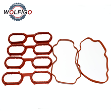 WOLFIGO 6 Pcs Engine Intake Manifold Cover Gasket Set For BMW 530i 540i 740i 740iL 840Ci X5 Z8 11611433328 11611729727 2024 - buy cheap