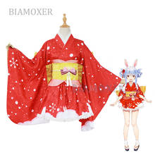 VTuber Usada Pekora Cosplay Kimono Hololive Fantasy Bunny Girl Ear Cosplay Costumes Halloween Outfit All set 2024 - buy cheap