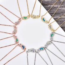 Wholesale Luxury Opal Charm Bracelets Men Zirconia Heart Bracelet Bangle for Women Lovers Bridal Jewelry 2024 - buy cheap
