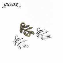 YuenZ 25pcs Antique silver color metal alloy Leaves Necklace Charms Pendant DIY Jewelry Making Handcrafted Accessories Q343 2024 - buy cheap