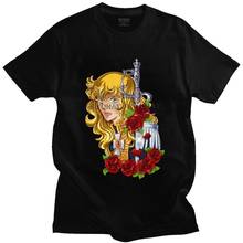 Cool The Rose Of Versailles T Shirt for Men Cotton T-shirt Graphic Tee Tops Short Sleeves Classic Anime Manga Lady Oscar Tshirt 2024 - buy cheap