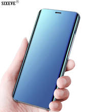 Роскошный зеркальный флип-чехол для Huawei P20 Lite P30 Mate 10 20 Pro Honor 10 Play 7C P smart Y7 Prime Y9 2018, чехол с полным покрытием для телефона 2024 - купить недорого