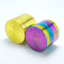 Gold Grinder Ice-blue Beautiful Weed Grinder Spice Tobacco Wiet  Grinder 40mm Mini Grinder Hot Sale 2024 - buy cheap