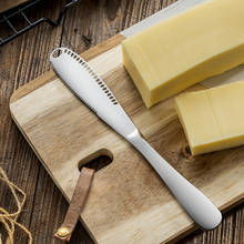 Espátula raspador 3 em 1 de aço inoxidável, espátula para fatiar queijo, manteiga, creme, facas de cozinha, ferramentas para cozinhar, ferramentas de jack cremosos 2024 - compre barato