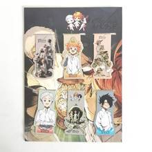 6pcs The Promised Neverland Anime Magnetic Bookmark Magnet Bookmark Child Student Kawaii Gift Bookmarks Office Stationery 2024 - buy cheap