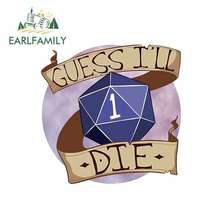 EARLFAMILY 13 см x 13 см для D20 Nerd Critical проводит виниловые графические наклейки ремонт стикер креативные стикеры s подходит для Gtr Evo Sx 2024 - купить недорого