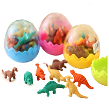 3 Boxes Mini Rubber Eraser Cute Dinosaur Egg Pencil Eraser For Kids Kawaii School Stationery Office Supplies 2024 - buy cheap