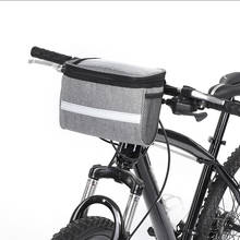 Mtb estrada ciclismo bicicleta guiador saco pannier frente bolsa à prova dwaterproof água touchscreen saco do telefone 2024 - compre barato