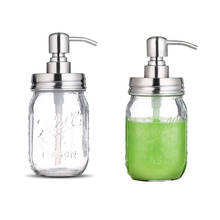 480ml Liquid Soap Dispenser Glass Jar Sanitizer Dispensador Facial Cleanser Organize Bottle Shampoo Shower Gel Lotion Bottles 2024 - buy cheap