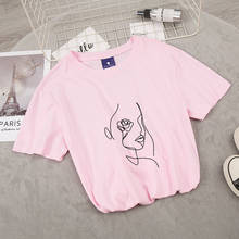 Verão mulheres camiseta engraçado gráficos impressão oversize tshirt estilo coreano harajuku kawaii womens solto streetwear topo feminino 2024 - compre barato
