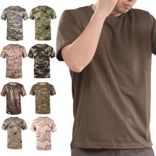New Army Outdoor Hunting CamouflageT-shirt Men Breathable Army Tactical Combat T-Shirt Military Dry Sport Camo Hunting Camp Tees 2024 - buy cheap