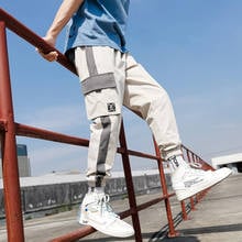 Men's Joggers Cargo Pants Man Black Comfortable Pant Summer Casual Streetwear Loose Trouser Japanese Trendy Sweatpants 2024 - buy cheap