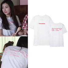 Camiseta con estampado de Kpop, camisa de manga corta con cuello redondo, Unisex, moda coreana, Kpop IZONE Fromis9 2024 - compra barato