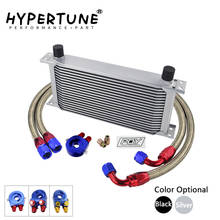 Hypertune - AN10 19ROWS TRANSMISSION OIL COOLER KIT + OIL FILTER ADAPTER +  STAINLESS STEEL BRAIDED HOSE WITH PQY STICKER+BOX 2024 - buy cheap