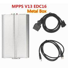 2020 Новый MPPS V13 EDC16 металлический корпус ECU чип инструмент для настройки Remap K + CAN Flasher MPPS V13 Бесплатная доставка 2024 - купить недорого