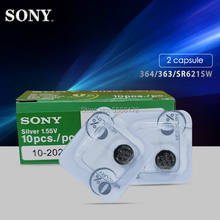 2 шт. новая упаковка с одним зерном для Sony 100% оригинал 1,55 В 364 SR621SW V364 SR60 SR621 AG1 Кнопочная батарея для монет 2024 - купить недорого
