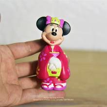 Дисней Микки Маус Ретро Минни 8,5 см фигурка аниме украшение куклы Коллекция фигурка мини игрушка модель для детей подарок 2024 - купить недорого