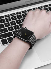 Pulsera de eslabones para Apple Watch, banda de 44mm/40mm 42mm 38mm, correa para iwatch, pulsera para apple watch series 4 3 5 SE 6 2024 - compra barato