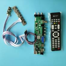 Kit para N101N6-L03 dvb-t DVB-T2 1024x576 placa controlador de sinal digital hdmi av led usb tv vga 40pin 10.1 "remoto 2024 - compre barato