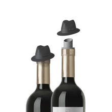 Tapón de silicona para botella de vino tinto, sellador de tapón de corcho de vino, Jackson Black, sombrero de vaquero, herramientas de Bar sin fugas 2024 - compra barato