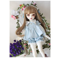 Doll clothes 1/4 1/6 doll dress pink blue color summer dress for 1/6 1/4 BJD SD doll accessories dress+hair bind+pumpkin pants 2024 - buy cheap