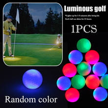 Bolas de Golf luminosas con luz LED, accesorio de entrenamiento nocturno, reutilizable, 1 Uds. 2024 - compra barato