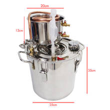 8/10/12/22/35L Distiller Alambic Moonshine Alcohol Still Stainless Copper DIY Home Brew Water Wine Essential Oil Brewing Kit 2024 - buy cheap