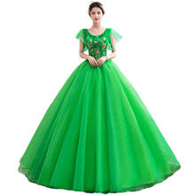 Vestido De quinceañera De manga corta, a la moda, con lentejuelas brillantes, apliques bordados, para fiesta, baile De graduación, 2020 2024 - compra barato