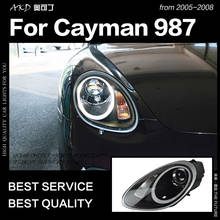 Akd estilo do carro para porsche cayman 987 faróis 2005-2008 boxter led farol drl alto baixo feixe xenon cabeça lâmpada acessórios 2024 - compre barato