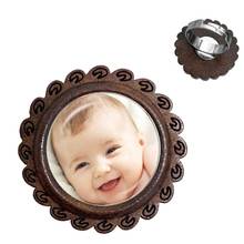 Деревянное кольцо с кабошоном для семейного портрета ребенка папы мамы брата сестры бабушки семьи 2024 - купить недорого