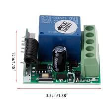 433Mhz Wireless Remote Control DC 12V1CH relay Receiver Module For learning code 2024 - buy cheap