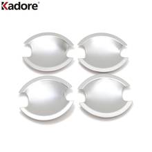 For Mitsubishi Outlander 2007 2008 2009 2010 2011 Chrome Side Door Handle Bowl Cup Cover Trim Car Styling Sticker Accessories 2024 - купить недорого