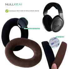 NULLKEAI Velvet Replacement Parts for Sennheiser HD515 HD518 HD555 HD595 HD558 Earpads Bumper Headband Earmuff Cover Cushion 2024 - buy cheap