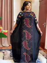 2019 New African Diamond 100% cotton Chiffon Long Dashiki Dress For Lady Length :140cm Wide:160cm 2024 - buy cheap