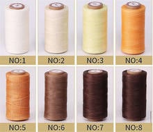 Hot 100pcs/lot Durable 240 Meters 0.8mm 150D Leather Waxed Thread Cord for DIY Handicraft Tool Hand Stitching Thread 2024 - buy cheap