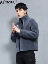 AYUNSUE Winter Jacket Men Clothing 100% Wool Fur Coat Korean Style Jackets for Mens 5XL Clothes Chaqueta De Los Hombres LXR831 2024 - buy cheap